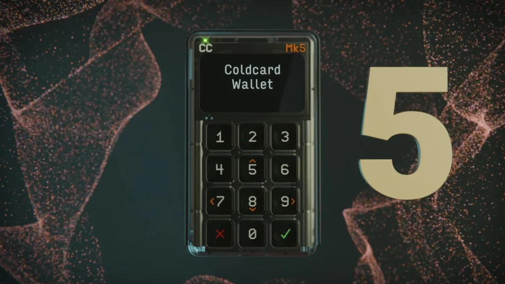 Cold wallet para guardar bitcoin: Coldcard Mk5