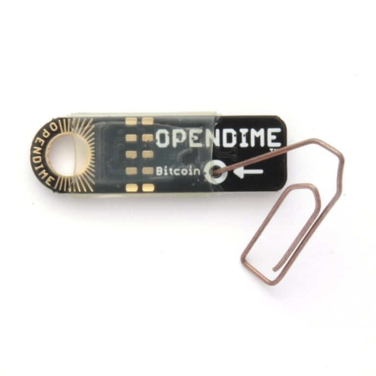 Quebra do selo da carteira fria Opendime