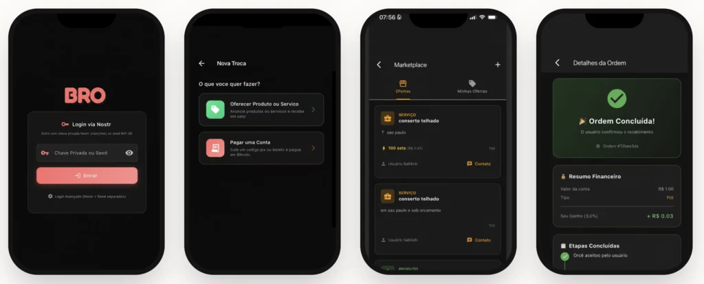 Bro app para comprar Bitcoin sem corretora 