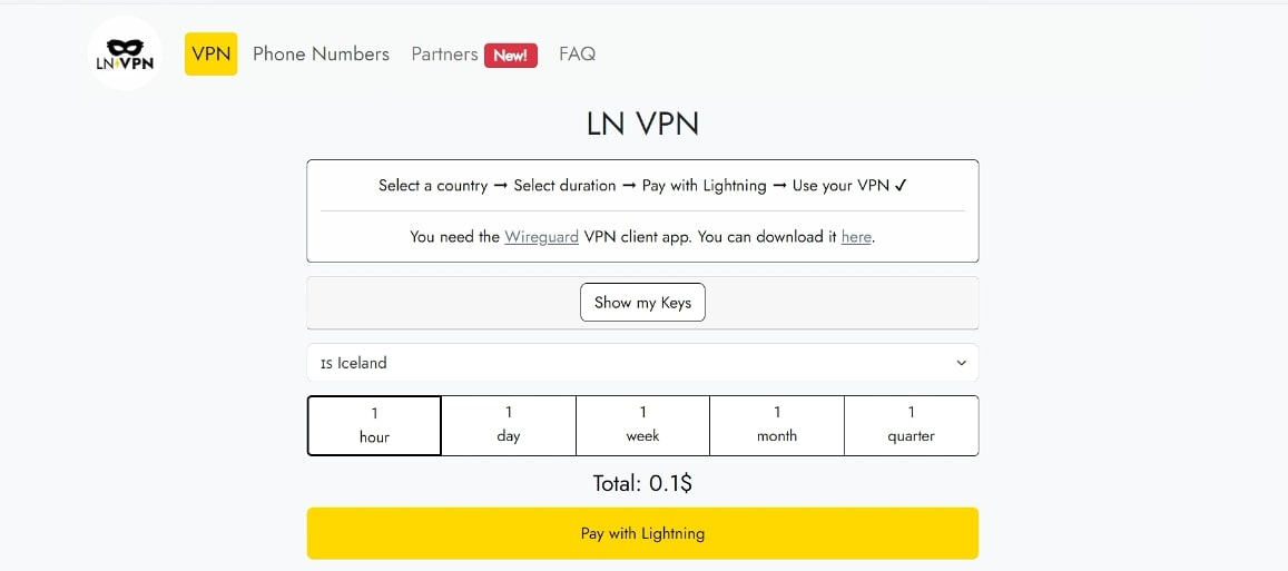 Site da LN VPN