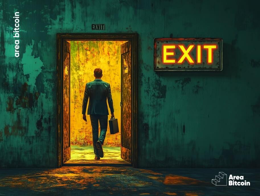 Imagem que representa o exit scam (golpe de saída)