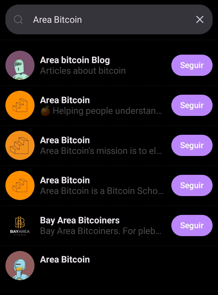 Perfil Area Bitcoin no Amethyst