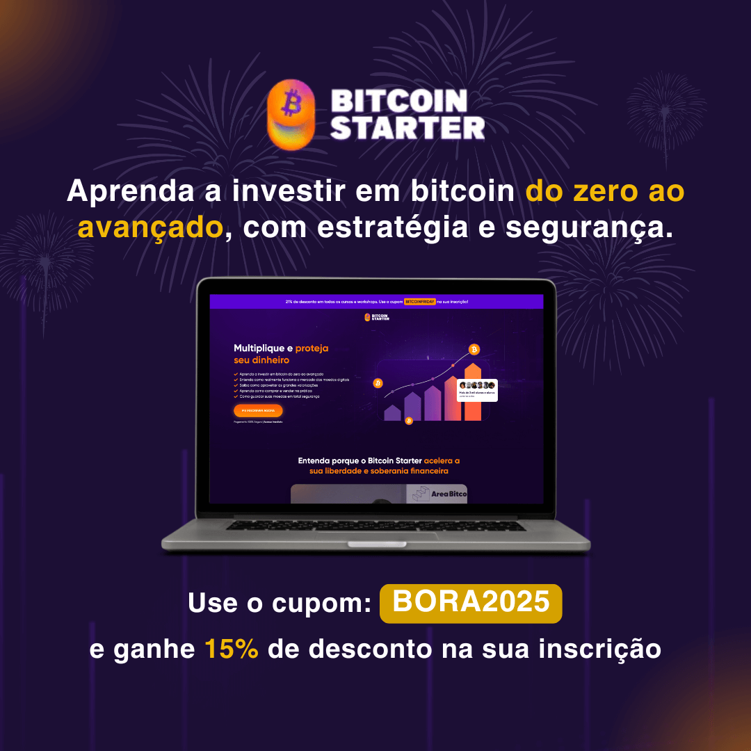 Promoção de janeiro do Bitcoin Starter (Cupom: BORA2025)