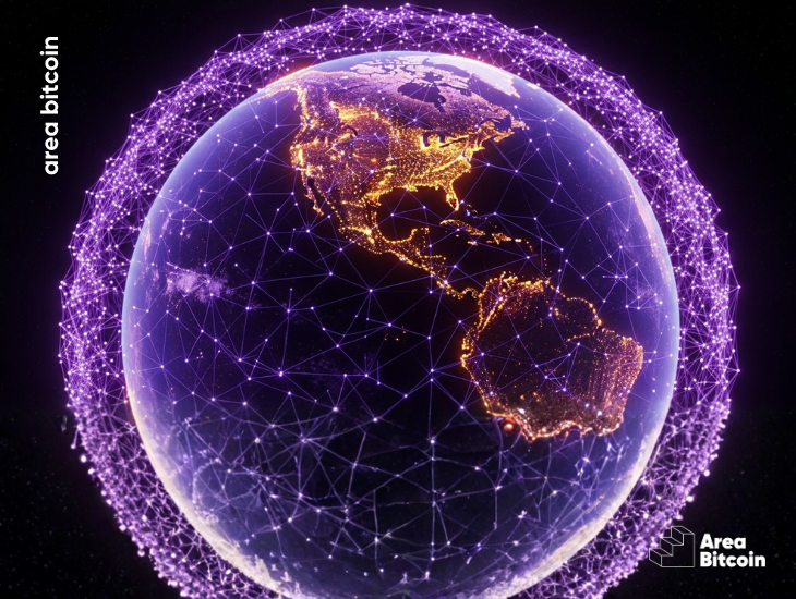 Rede de relays do Nostr conectados ao redor do planeta