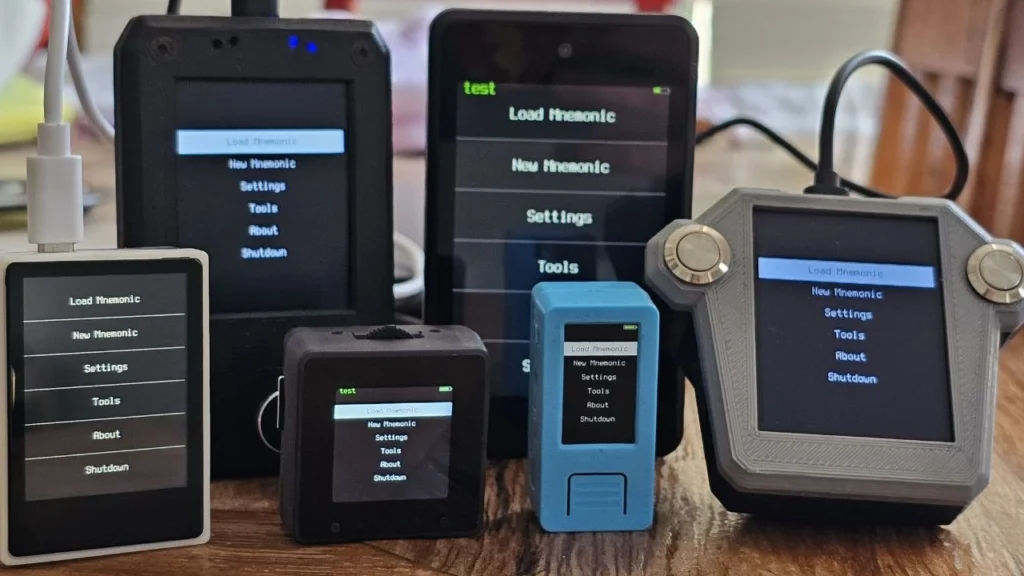 Krux cold wallet DIY de Bitcoin com dispositivos compatíveis