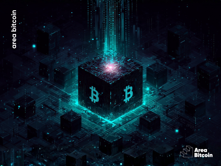 Bloco de bitcoin com taxa de transação passa pela mempool