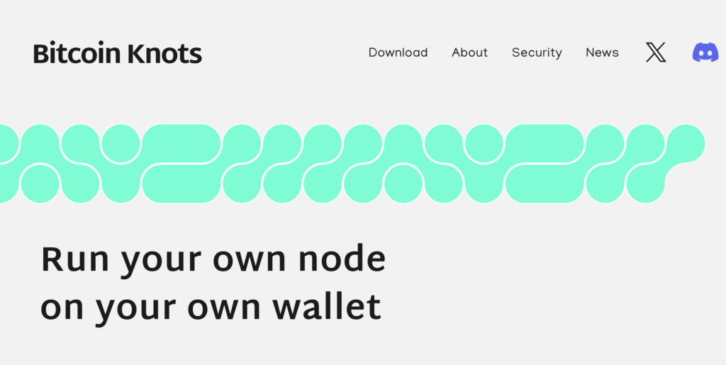 Bitcoin Knots criado por Luke DashJr
